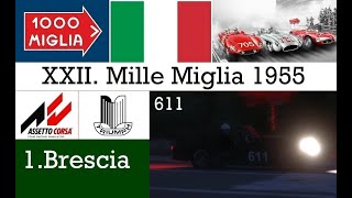 Mille Miglia 55  Stage 1Brescia f  Triumph TR2  TvCam [upl. by Kwan]