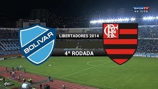 Gol  Bolívar BOL 1 x 0 Flamengo  Libertadores 2014  19032014 [upl. by Mary459]