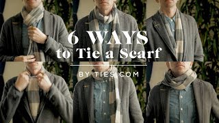 How to Tie a Scarf  6 Ways to Tie a Scarf for Men  Tiescom [upl. by Rehpotsrihc79]