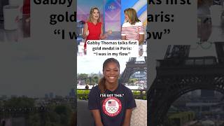 Gabby Thomas talks first gold medal in Paris I was in my flow [upl. by Japheth215]