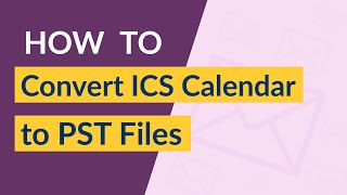 Convert ICS to PST files  ICS Calendar Converter Utility to Save iCalendar as PDF files too [upl. by Ayet]