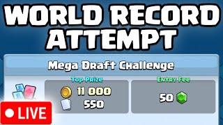 MEGA DRAFT CHALLENGE WIN STREAK WORLD RECORD ATTEMPT [upl. by Vaientina]