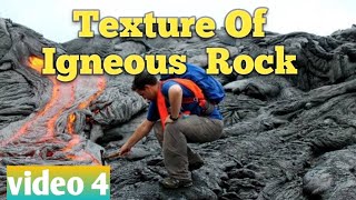 Texture of igneous rock in Hindi lecture 9 of igneous petrology GeologyAspirant [upl. by Aitnohs]