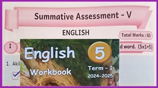 5th standard SUMMATIVE ASSESSMENT WORKBOOK ANSWERS [upl. by Orin]