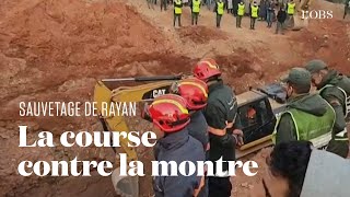 Les images de lopération au Maroc pour sauver le petit Rayan tombé dans un puits [upl. by Asaph262]