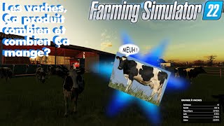 Fs22 Tuto Les vaches à lait faire de largent Combien elles mangent Combien elles produisent [upl. by Acinoed871]