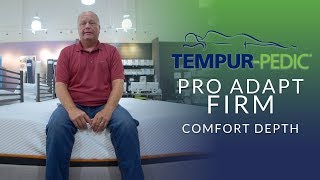 Tempurpedic Pro Adapt Firm Mattress Comfort Depth 3 [upl. by Angelique518]