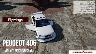 Assetto Corsa  Peugeot 406 Taxi 2  fully reworked added animation  showcase [upl. by Leahpar]