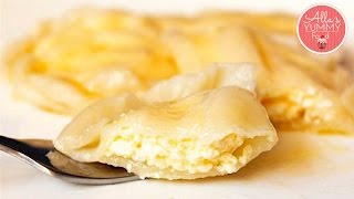 Pierogi with Cheese Recipe Vareniki  Вареники с творогом [upl. by Serle542]