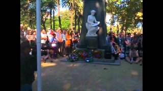 Black Anzacs wreath ceremony Redfern Park Anzac Day 2013 LEST WE FORGET [upl. by Cattier]