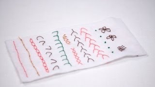 Simple Embroidery Techniques  Zart Art [upl. by Halueb]