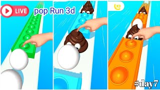 Pop Run 3d Live 🔴 Madness Gameplay 💢 Made of World Record 99090 shortfeed poprun3d live day 7 [upl. by Naro143]