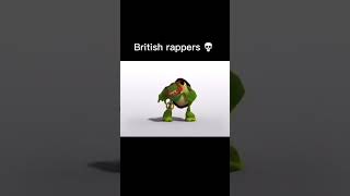 British rappers be like 💀 british britishrap britishmemes [upl. by Eifos]