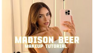 madison beer makeup tutorial [upl. by Ilenay]