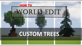 Minecraft Custom Tree Tutorial  WorldEdit Tutorial [upl. by Arahsit]