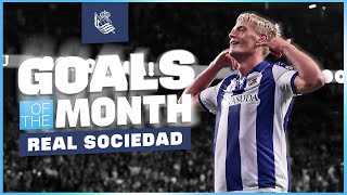 GOALS OF THE MONTH SEPTEMBER 2024  Real Sociedad [upl. by Anaehs]