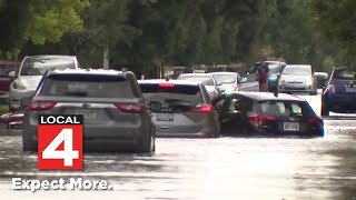 Michigan counties brace for potential flooding overnight as Hurricane Beryl remnants move into area [upl. by Gwennie]