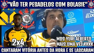 👀😂quotO CORINTHIANS VAI TER PESADELOS COM BOLASIEquot A REACT DOS TORCEDORES COM CRICIÚMA 2X4 CORINTHIANS [upl. by Nairbo]