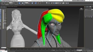 Character Modeling Part 16 Creating Hair [upl. by Merp]