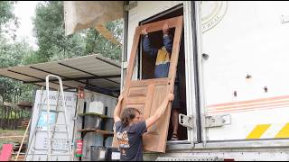 132 Restoring an old wooden front door [upl. by Aiyot]