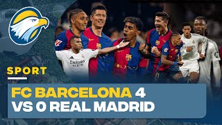 EL CLÁSICO  REAL MADRID 0 vs 4 FC BARCELONA BARCA PECUNDANGI MADRID [upl. by Ebenezer]