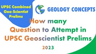 How to attempt Prelims exam of UPSCGeoscientist Exam [upl. by Betti]