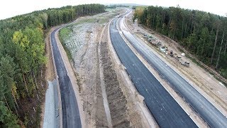 Obwodnica Olsztyna Odcinek węzeł Jaroty  Stary Olsztyn [upl. by Naujuj145]