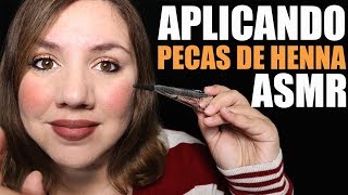 Pecas de Henna  ASMR en ESPAÑOL  RolePlay de Belleza [upl. by Parthinia]