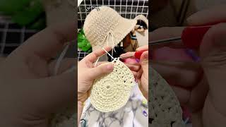 かぎ針編み帽子の編み方🎩뜨개질 모자 뜨개질 기법 Crocheted hat Crochet technique crochet 뜨개질 handmade かぎ針編み [upl. by Lamraj835]