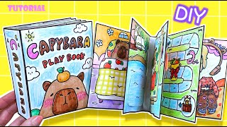 Tutorial Capybara Squishy Book DIY gamebook paperdiy quietbook [upl. by Mendoza]