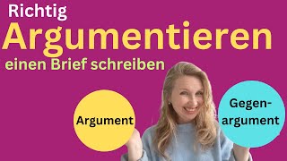 Richtig argumentieren schriftlich argumentieren [upl. by Lenox]