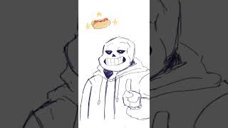 sans hotdog 🤫🤪🥺animation art sans undertale undyne fyp undynetheundying erm [upl. by Sweet253]