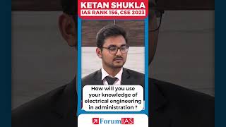 How will you use your knowledge of electrical engineering in administration  Ketan Shukla shorts [upl. by Inahpit]