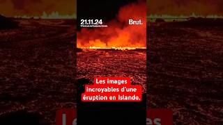 Un volcan est entré en éruption ce mercredi 2 dans le sudouest de lIslande [upl. by Ile]