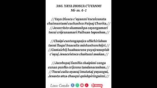 Tema 386 Yaya Diosca Cuyanmi Tucuicunata [upl. by Ddene]