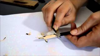 video tutorial disegno come fare la punta alla matita per il disegno artistico [upl. by Eahs]