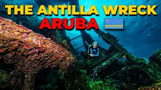 Antilla Wreck Dive Exploring the Mysterious Antilla Shipwreck in Aruba [upl. by Anavlys257]