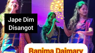 Ranima Dwimary 😋😋  Jape Dim Disangot Assamess song at Boitamari Tamulpur Sri sri Laxmi Puja 🙏 [upl. by Francine]