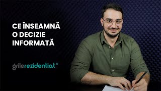 II1 Ce înseamnă o decizie informată  Cum săți alegi specialitatea întrun mod informat [upl. by Charlie]