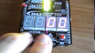 FPGA MAXimator  7 segment display and push buttons [upl. by Alexandre]