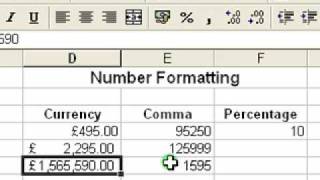 Microsoft Excel Tutorial for Beginners 5  Number Formats [upl. by Pauletta]