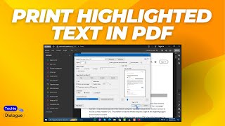 How to Print Highlighted Text in a PDF [upl. by Reis]