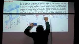 Problema 4 parte 1 esfuerzo de corte simple y doble [upl. by Aivart]