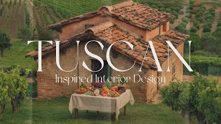 Simple Tuscan Farmhouse Inspired Interior Design [upl. by Revell]