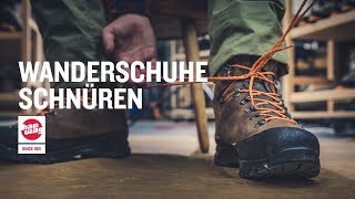 Wanderschuhe richtig schnüren [upl. by Verena525]