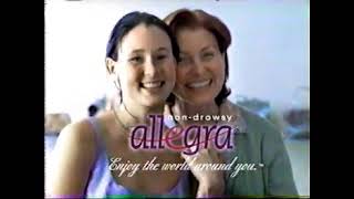 Non drowsy Allegra for allergies  commercial ad July 1999 [upl. by Ocimad]