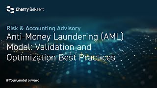 AntiMoney Laundering AML Model Validation and Optimization Best Practices [upl. by Cori]