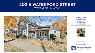 202 E Waterford Street Wakarusa Indiana Homes for Sale  wwwcoldwellhomescom [upl. by Tik503]