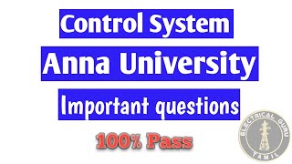 Control system important questions [upl. by Acinimod]