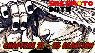 Sakamoto Days Chapters 21  25 Reaction [upl. by Nnaoj682]